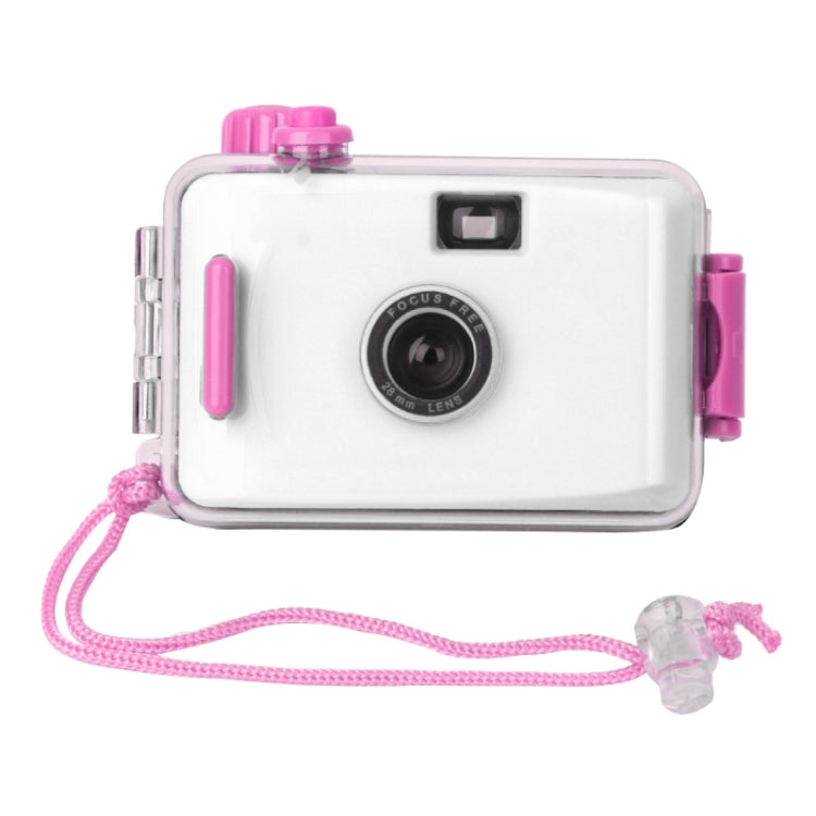 SUC4 5m Waterproof Retro Film Camera Mini Point-and-shoot Camera for Children, Pink, Baby Blue, White, Yellow, Black White SUC4 5m Waterproof Retro Film Camera Mini Point-and-shoot Camera for Children, Pink, Baby Blue, White, Yellow, Black White